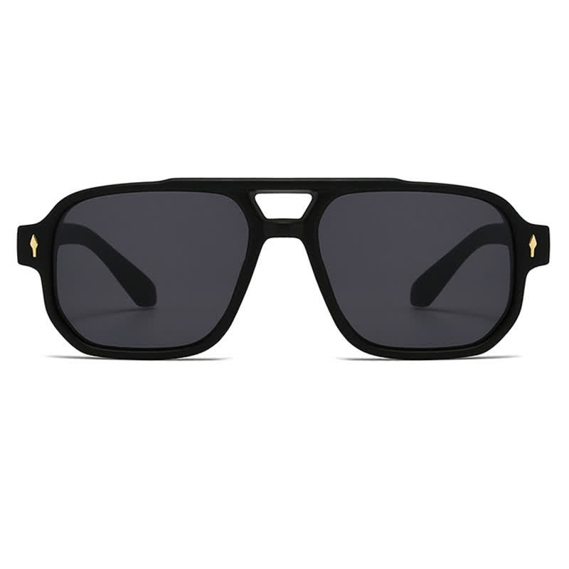 Spykay™ SG61003 Square Frame Double Bridges Vintage Arrow Sunglasses - image 6