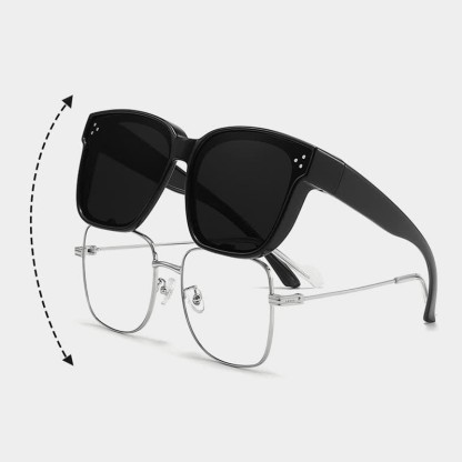 Spykay™ SG61006 Fit Over Glasses Square Frame Classic Polarized Sunglasses for Women Men - image 1