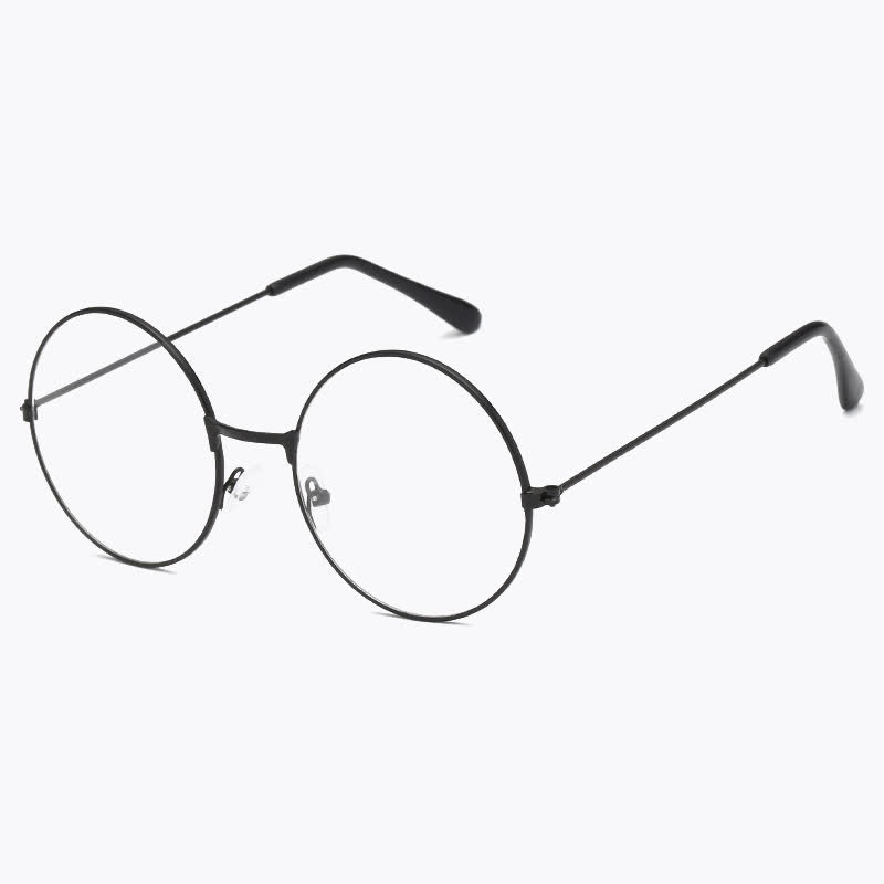 Spykay™ EG26874 Retro Round Frame Metal Anti-blue Light Glasses for Women Men - Black - image 3