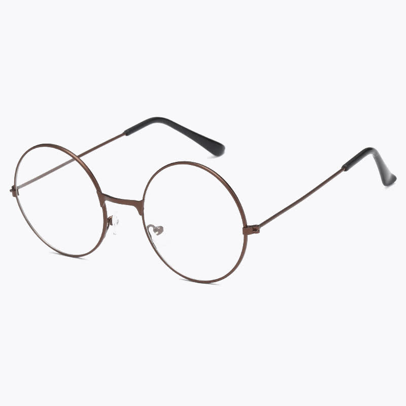 Spykay™ EG26874 Retro Round Frame Metal Anti-blue Light Glasses for Women Men - Bronze - image 1