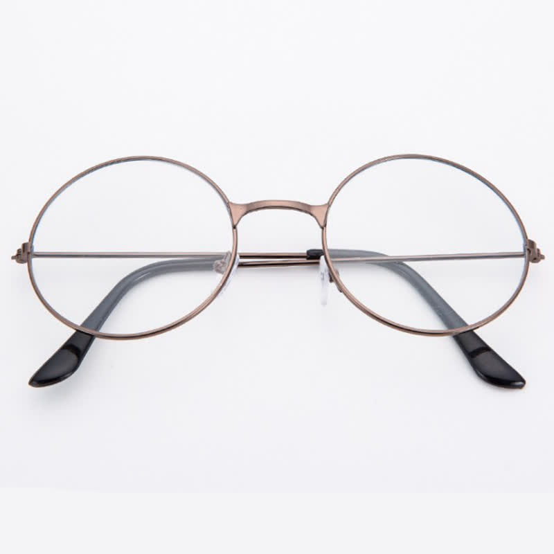 Spykay™ EG26874 Retro Round Frame Metal Anti-blue Light Glasses for Women Men - image 2