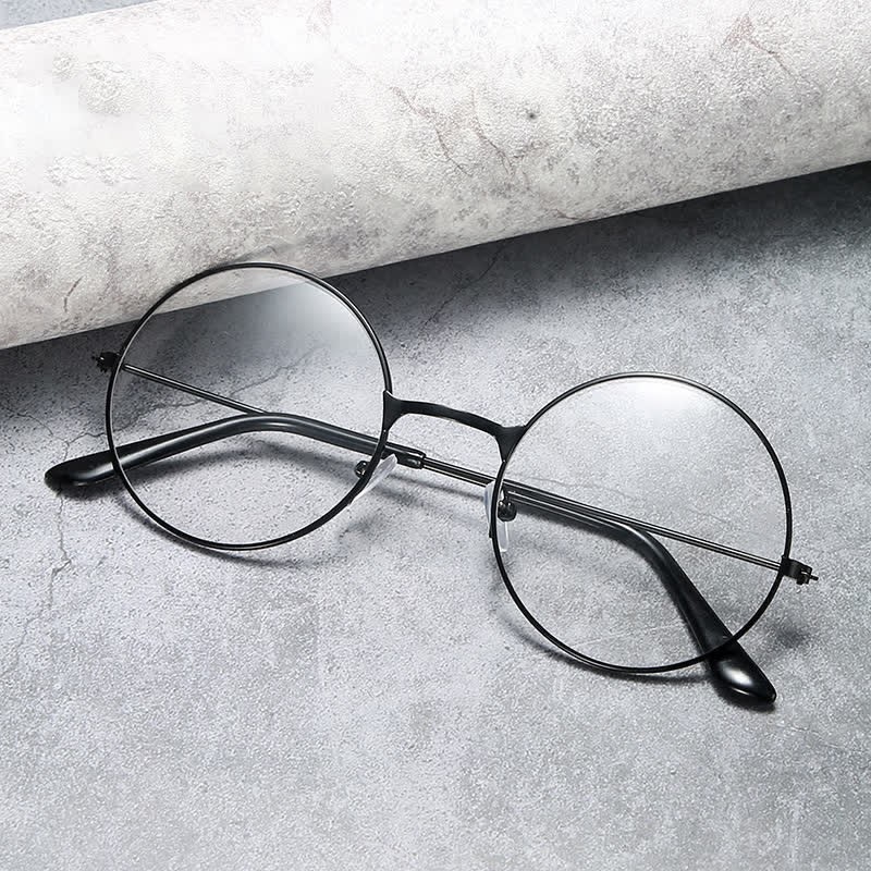 Spykay™ EG26874 Retro Round Frame Metal Anti-blue Light Glasses for Women Men - image 5