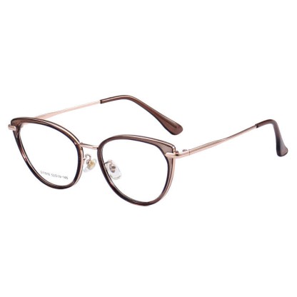 Spykay™ EG26876 Classic Simple Cat-Eye Anti-blue Light Fashion Glasses - Brown - image 3