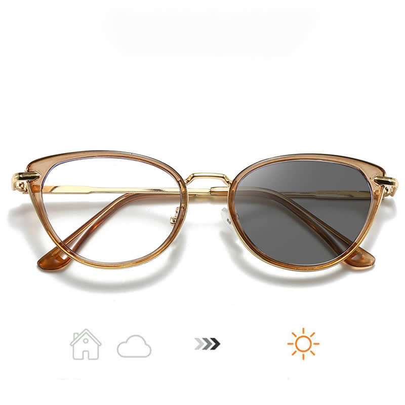 Spykay™ SG61009 Classic Simple Cat-Eye Anti-blue Light Photochromic Sunglasses - image 2