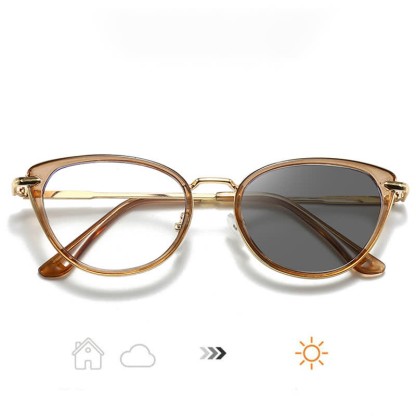 Spykay™ SG61009 Classic Simple Cat-Eye Anti-blue Light Photochromic Sunglasses - image 2