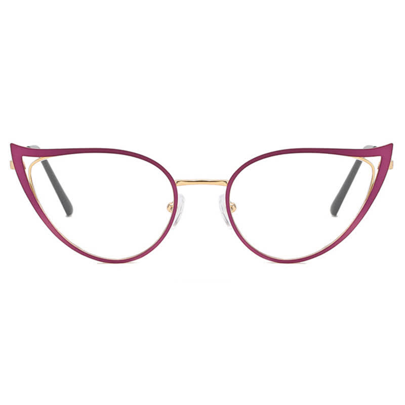 Spykay™ EG26880 Cat-Eye Metal Frame Hollow-out Anti-blue Light Glasses - image 4
