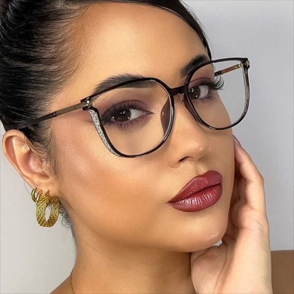 Spykay™ EG26882 Anti-blue Light Butterfly Frames Fashion Eyeglasses - Black/Golden - image 1
