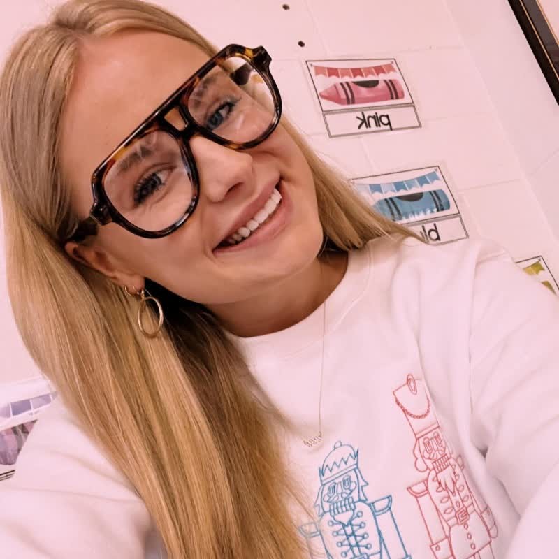 Spykay™ EG26883 Anti-blue Light Double Bridges Oversized Aviator Thick Eyeglasses - image 3