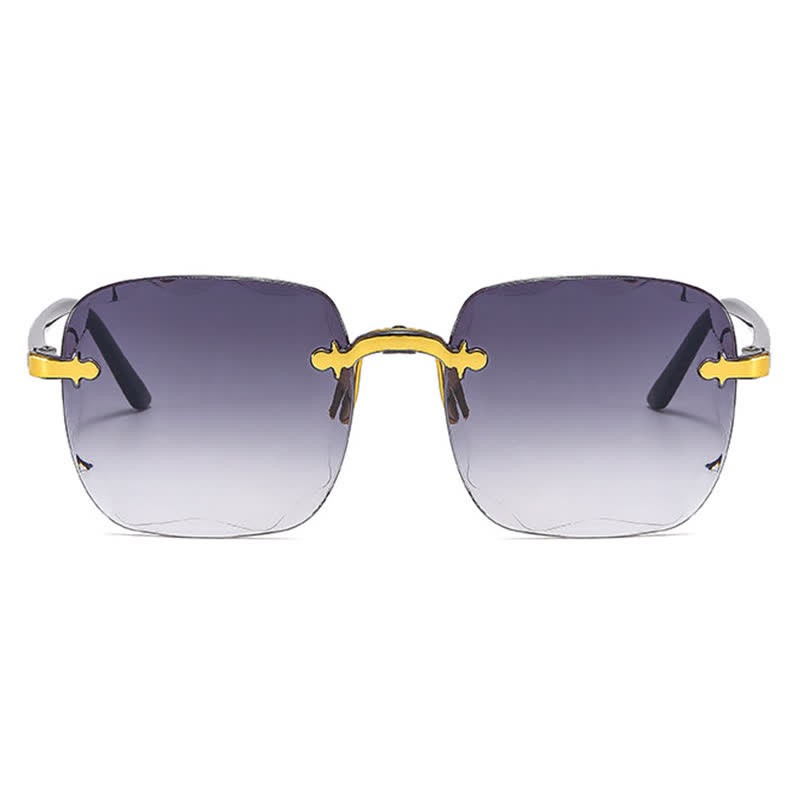 Spykay™ SG61010 Square Frame Oversized Trendy Rimless Sunglasses - image 4