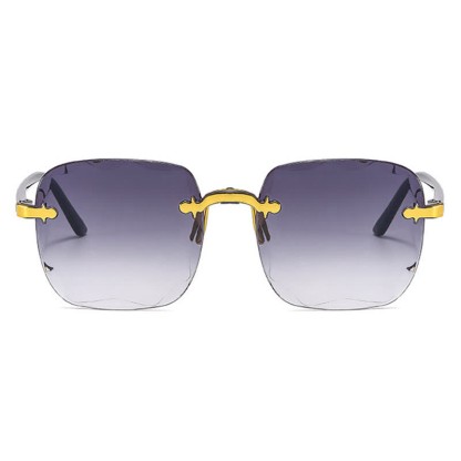 Spykay™ SG61010 Square Frame Oversized Trendy Rimless Sunglasses - image 4