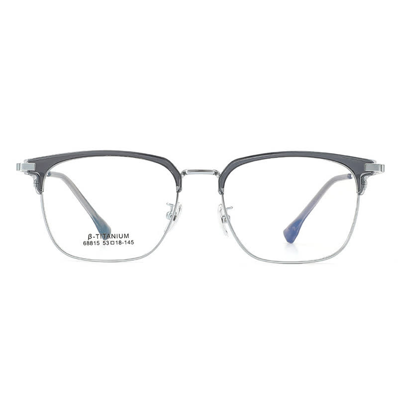 Spykay™ EG26899 Simple Anti-blue Light Square Frame Browline Glasses - image 2