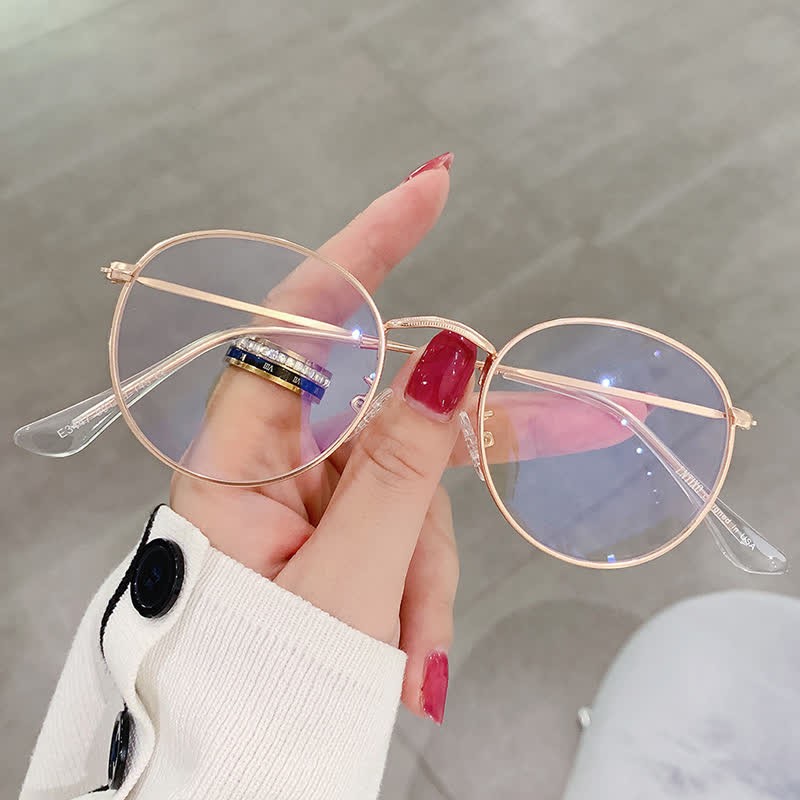 Spykay™ EG26906 Retro Simple Round Frame Anti-blue Light Hipster Glasses - image 4