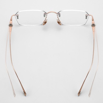 Spykay™ EG26901 Titanium Geometric Frame Anti-blue Light Hipster Rimless Glasses - image 4