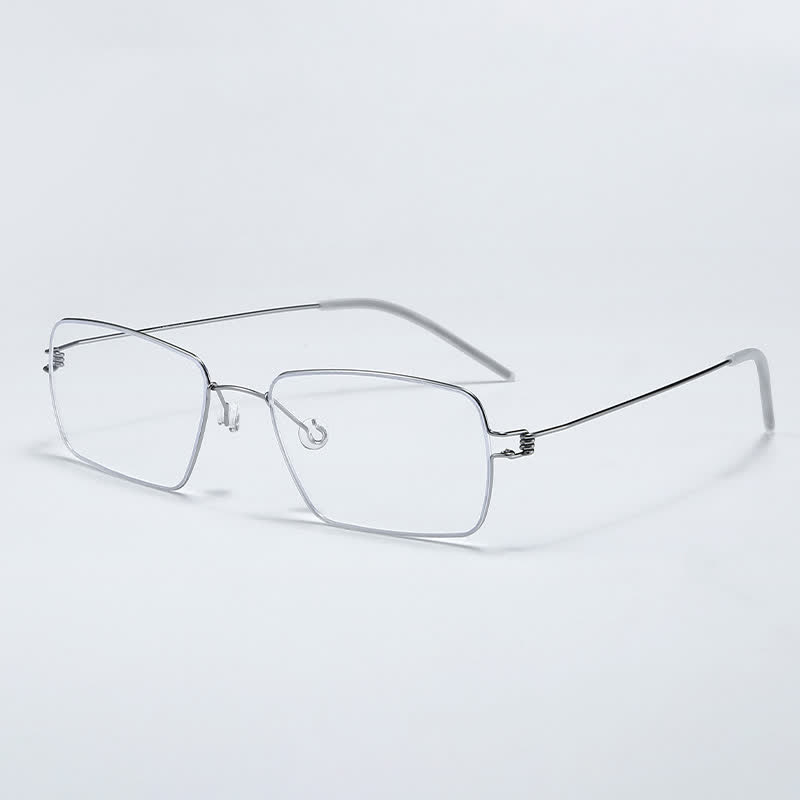 Spykay™ EG26905 Retro Simple Rectangle Frame Anti-blue Light Hipster Glasses - Grey - image 1