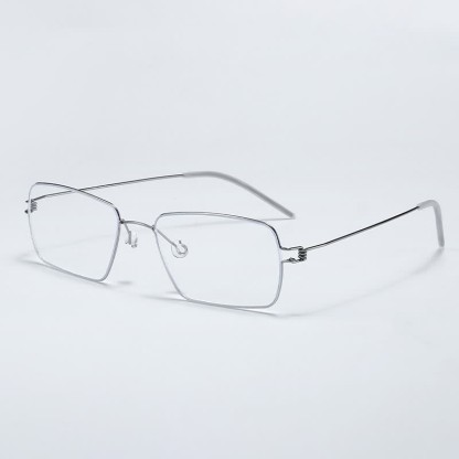 Spykay™ EG26905 Retro Simple Rectangle Frame Anti-blue Light Hipster Glasses - Grey - image 1