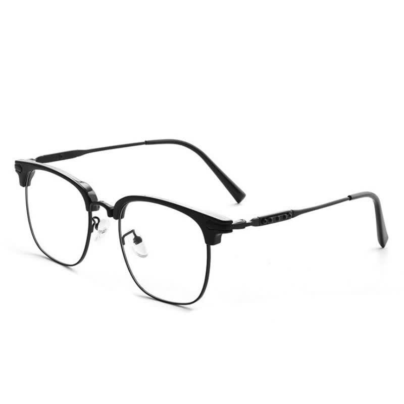 Spykay™ EG26897 Classic Square Frame Anti-blue Light Browline Glasses - Black - image 5