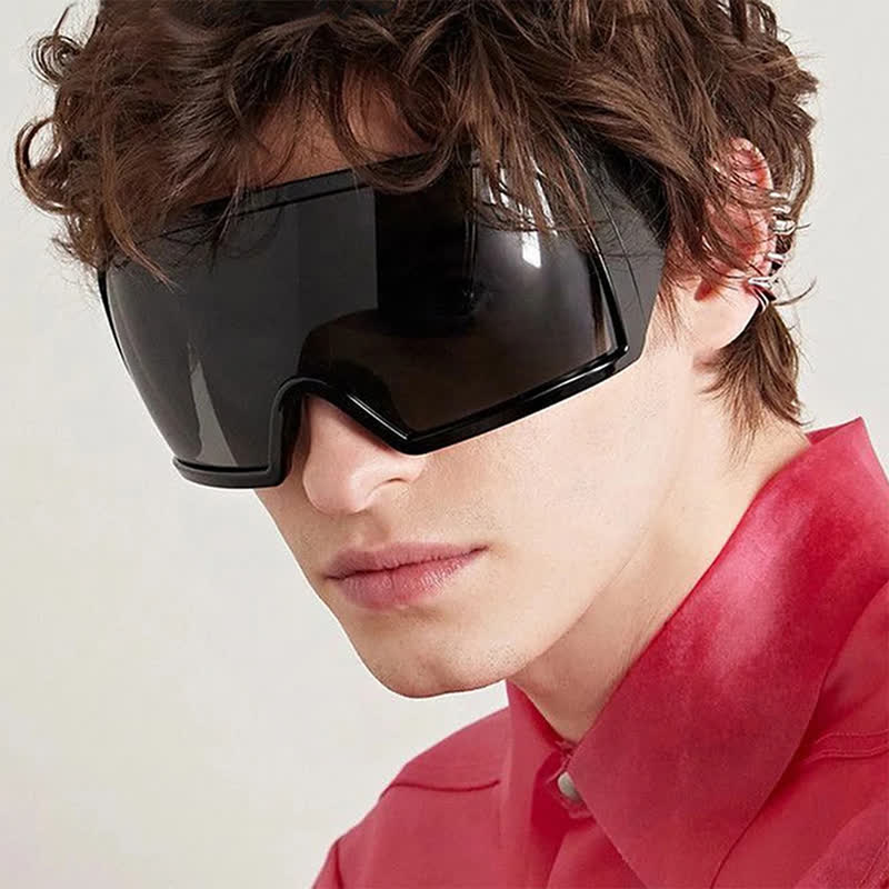 Spykay™ SG60903 One-piece Lens Oversized Wrap Around Futuristic Sunglasses For Outdoor Sports - image 8