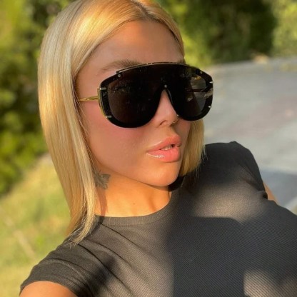 Spykay™ SG60885 One-piece Oversized Aviator Sunglasses - image 5