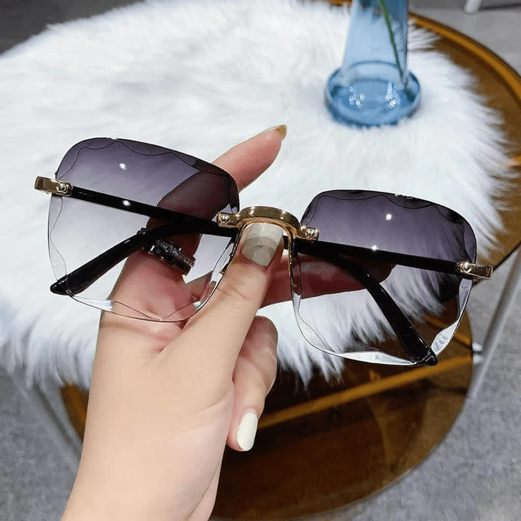 Spykay™ SG61010 Square Frame Oversized Trendy Rimless Sunglasses - image 2