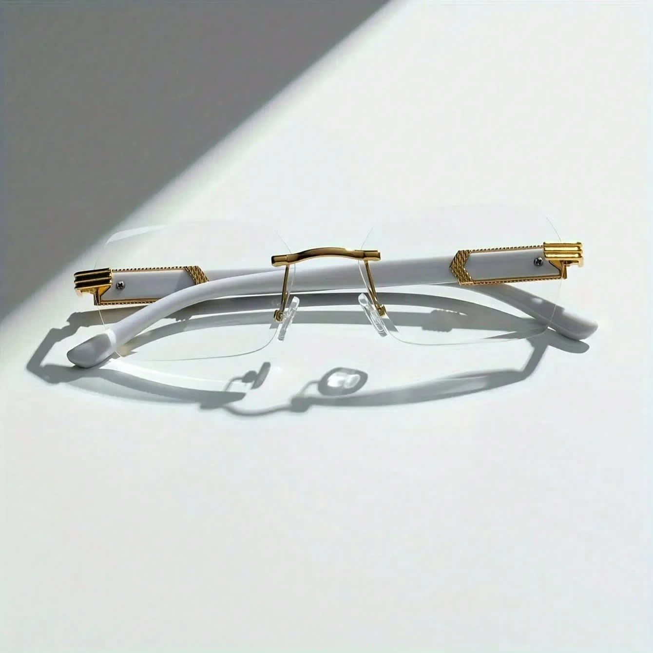 Spykay™EG26685 Rimless Geometric Frame Fashion Glasses - image 2