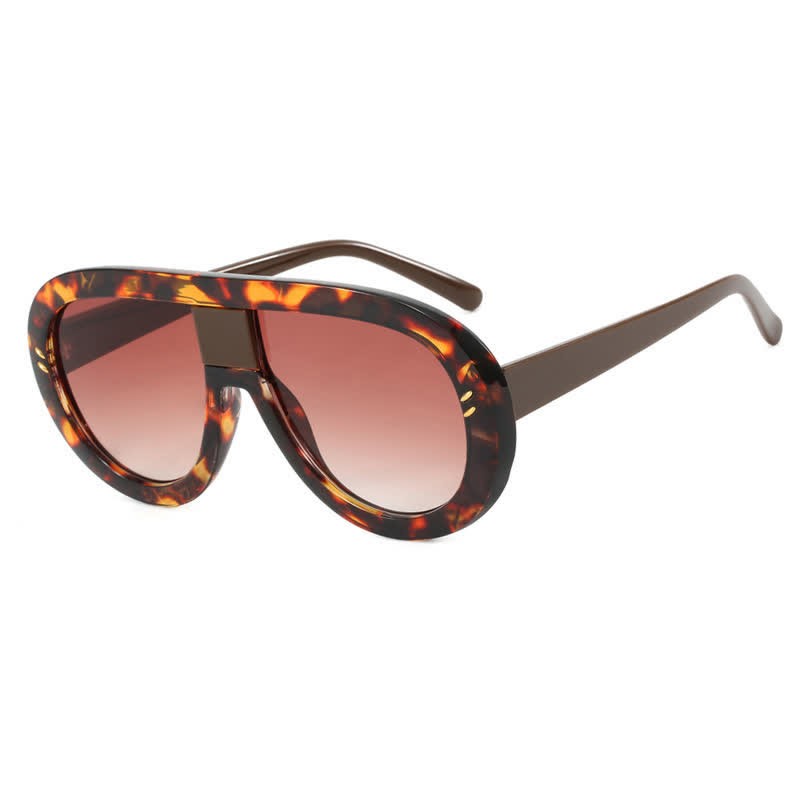Spykay™ SG61013 Oversized Fashion Aviator Sunglasses - Tortoise Shell - image 3
