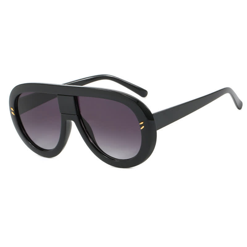 Spykay™ SG61013 Oversized Fashion Aviator Sunglasses - Black - image 1