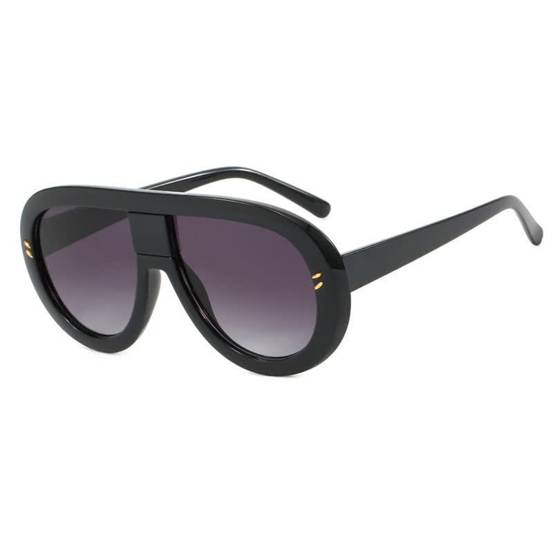 Spykay™ SG61013 Oversized Fashion Aviator Sunglasses - Black - image 1