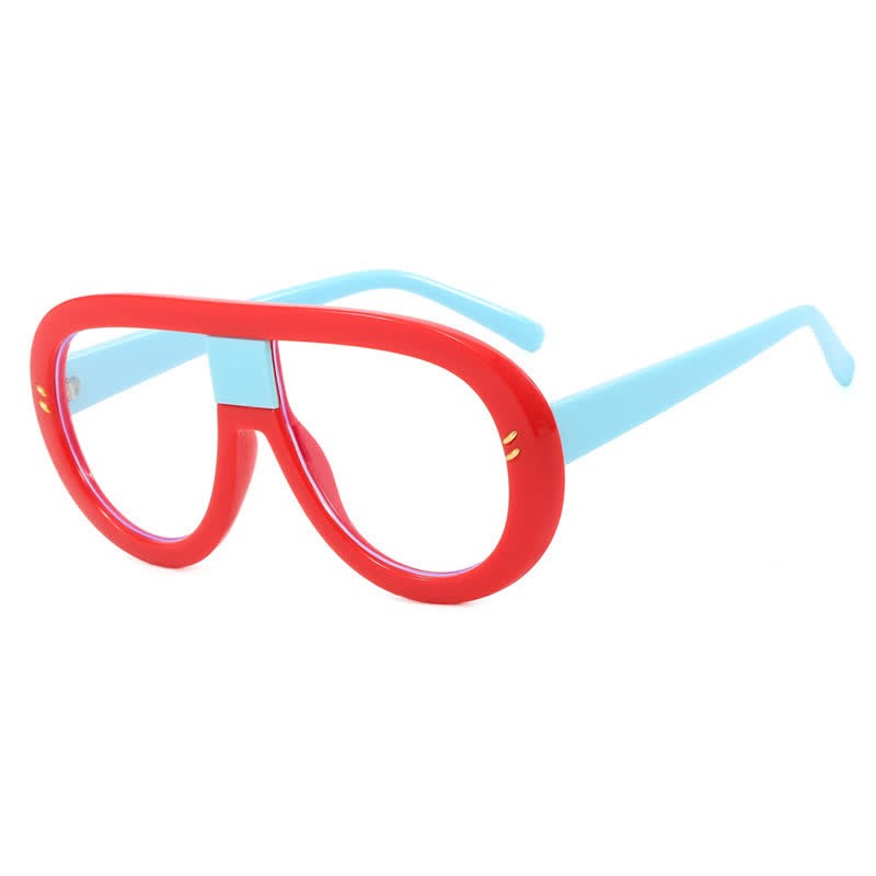 Spykay™ EG26907 Anti-blue Light Oversized Fashion Aviator Glasses - Red - image 7