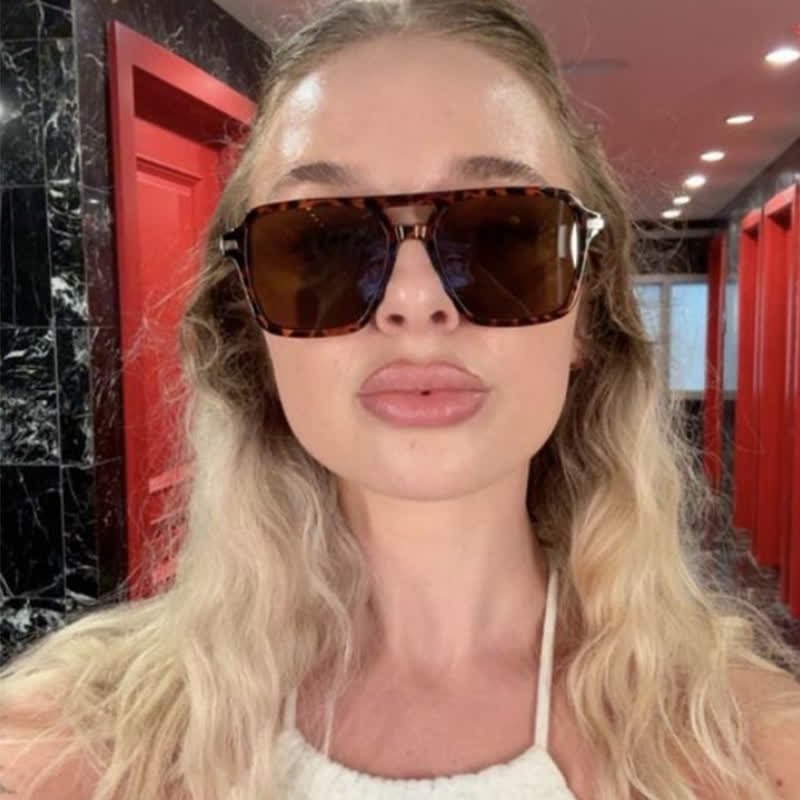 Spykay™ SG61014 Square Frame Double Bridges Classic Sunglasses - image 4