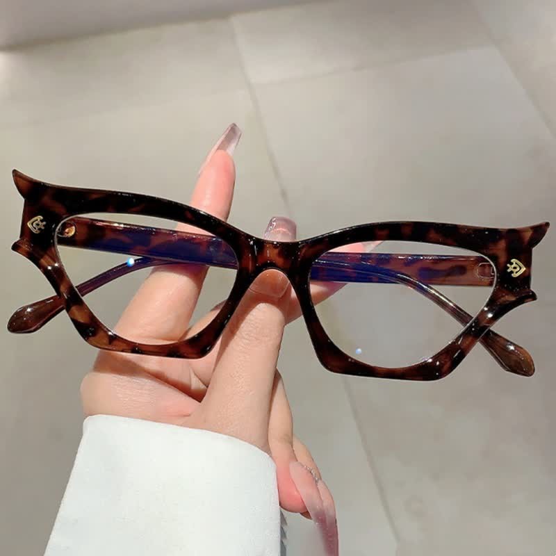 Spykay™ EG26908 Retro Cat-Eye Fashion Anti-blue Light Glasses - Leopard - image 1