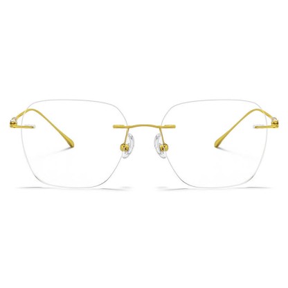 Spykay™ EG26917 Unsiex Retro Chrome Hearts Square Titanium Frame Anti-blue Light Rimless Glasses - image 2