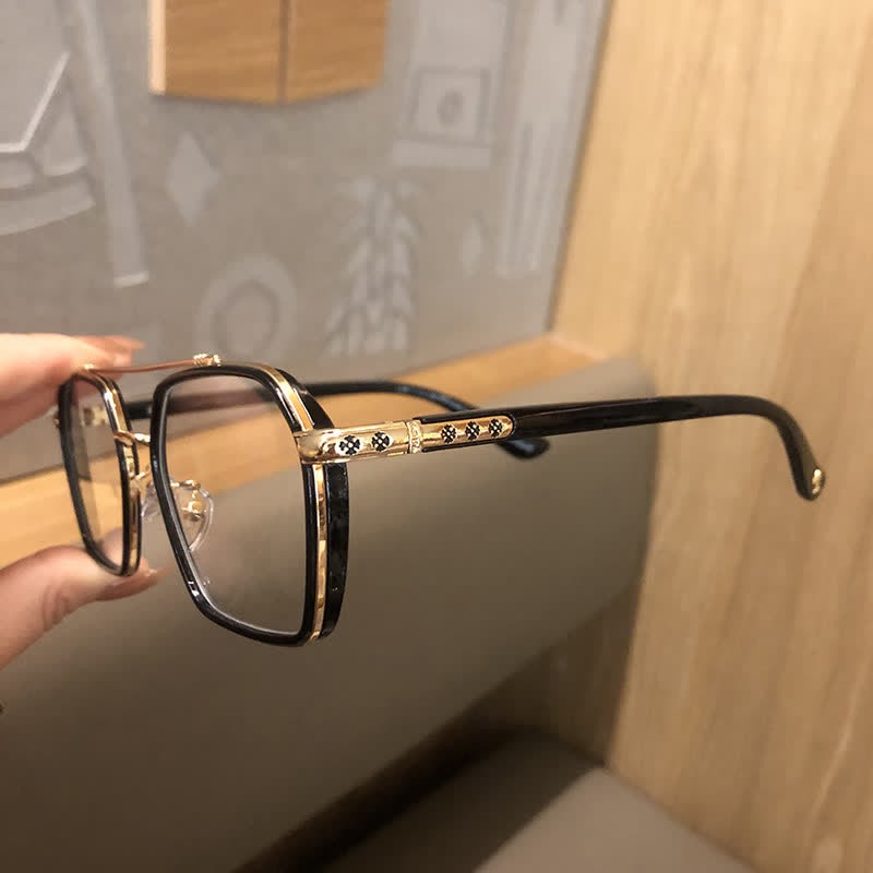 Spykay™ EG26920 Unsiex Square Frame Anti-blue Light Double Bridges Retro Glasses - image 1