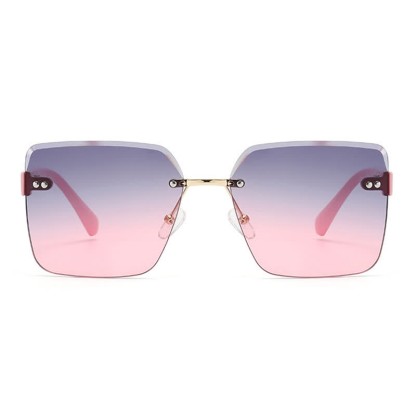 Spykay™ SG61018 Oversized Square Frame Hipster Rimless Sunglasses - image 6