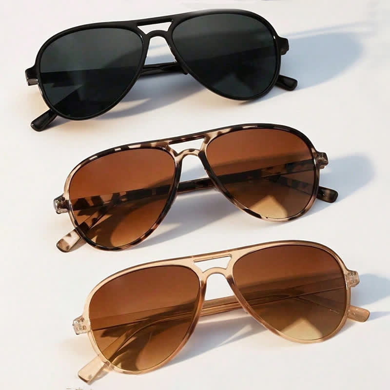 Spykay™ SG61020 Unsiex Double Bridges Retro Classic Aviator Sunglasses - image 8