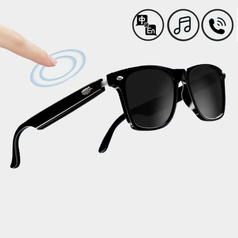 Spykay™ SG60825 Bluetooth Compatible,Multifunctional Wireless Smart Sunglasses For Listening To Music & Calling - Black - image 1