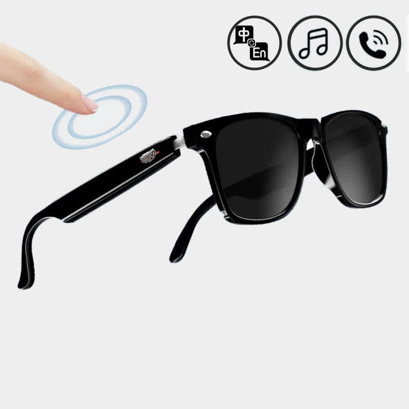 Spykay™ SG60825 Bluetooth Compatible,Multifunctional Wireless Smart Sunglasses For Listening To Music & Calling - Black - image 1