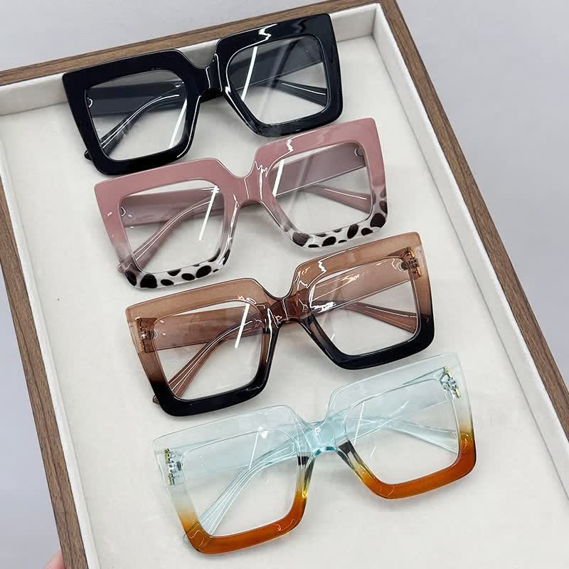 Spykay™ EG26812 Oversized Square Frame Anti-blue Light Glasses - image 1