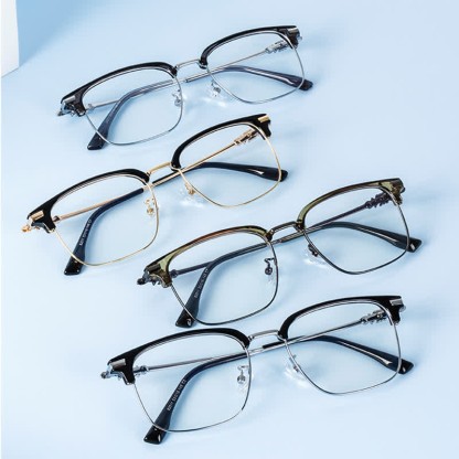 Spykay™ EG26924 Retro Gothic Cross Unisex Square Frame Anti-blue Light Browline Glasses - image 15