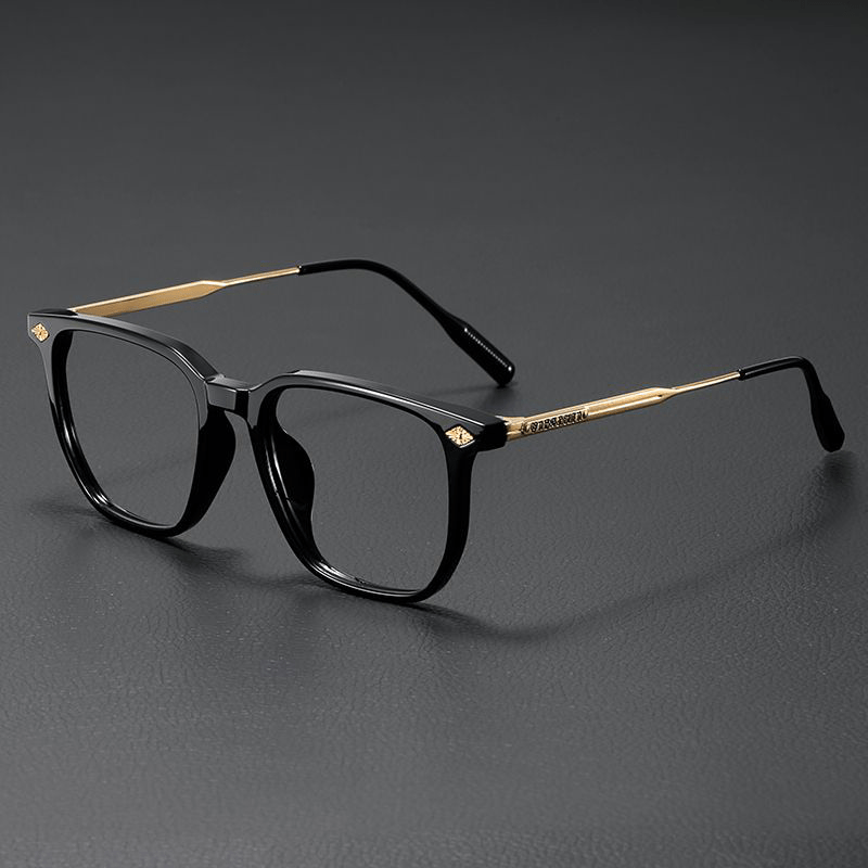 Spykay™ EG26926 Gothic Cross Unisex Square Frame Anti-blue Light Retro Glasses - Black/Golden - image 2