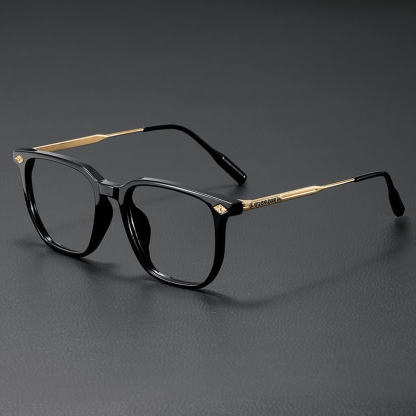 Spykay™ EG26926 Gothic Cross Unisex Square Frame Anti-blue Light Retro Glasses - Black/Golden - image 2