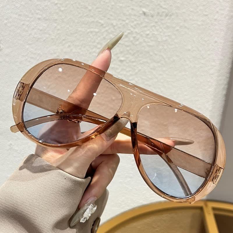 Spykay™ SG61015 Classic Oversized Fashion Aviator Sunglasses - Brown - image 1