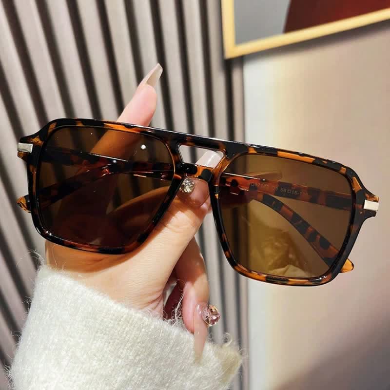 Spykay™ SG61014 Square Frame Double Bridges Classic Sunglasses - image 1