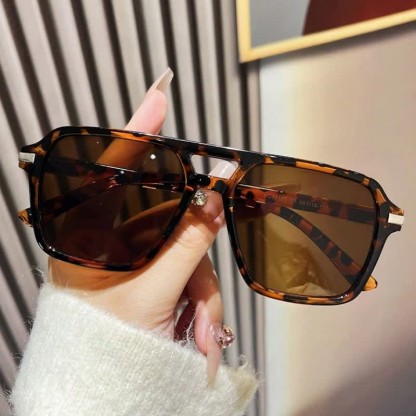 Spykay™ SG61014 Square Frame Double Bridges Classic Sunglasses - image 1