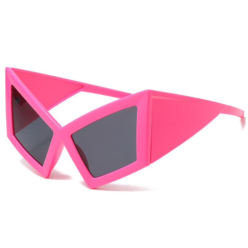 Spykay™ SG61026 Oversized Trendy Y2K Futuristic Cat-Eye Sunglasses - Rose/Grey - image 4