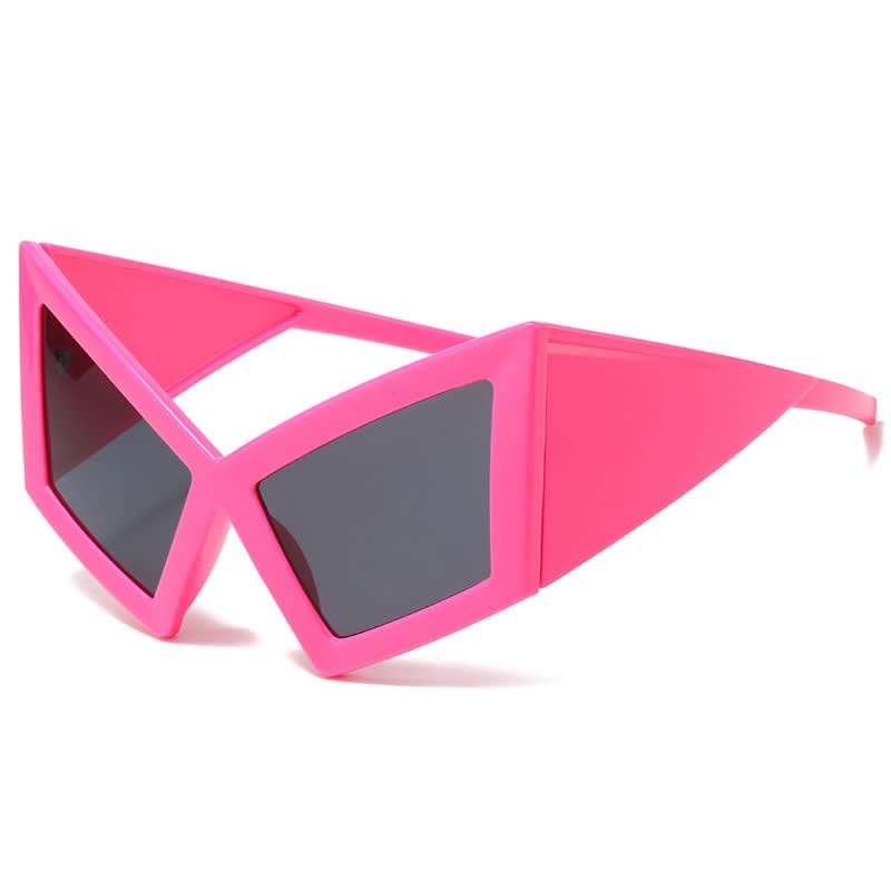 Spykay™ SG61026 Oversized Trendy Y2K Futuristic Cat-Eye Sunglasses - Rose/Grey - image 4