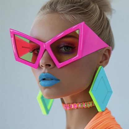 Spykay™ SG61026 Oversized Trendy Y2K Futuristic Cat-Eye Sunglasses - image 1