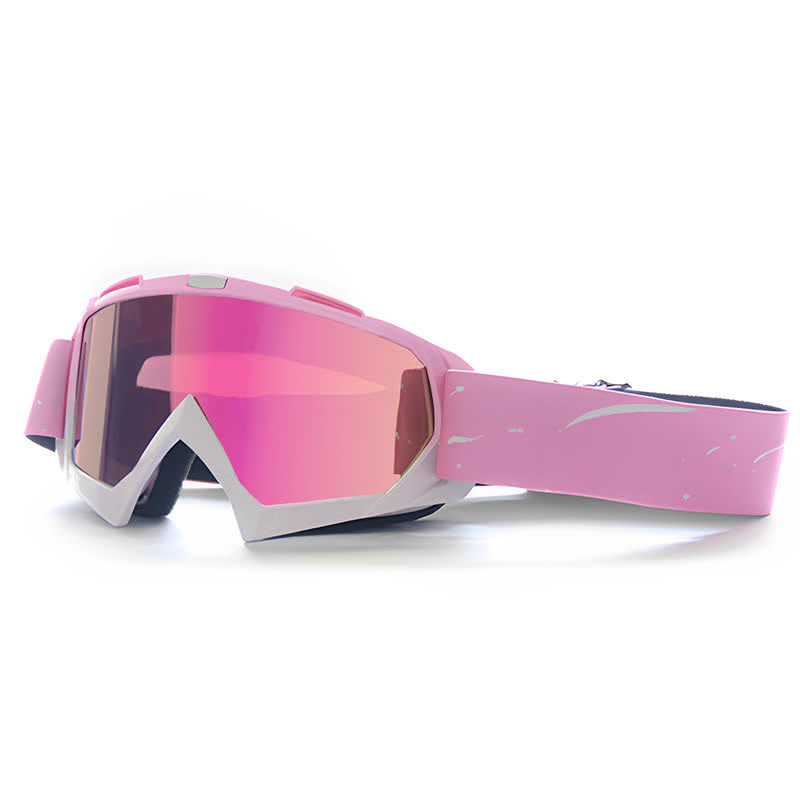 Spykay™ SG61025 Pink Over Glasses Windproof Ski Goggles Motorcycle Goggles for Men Women  - Pink - image 2