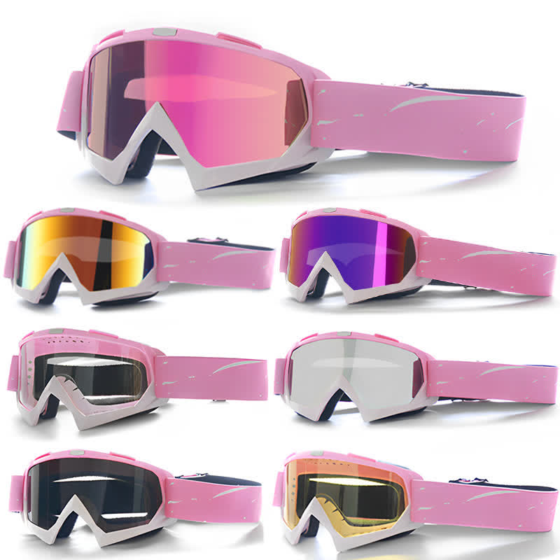 Spykay™ SG61025 Pink Over Glasses Windproof Ski Goggles Motorcycle Goggles for Men Women  - image 1