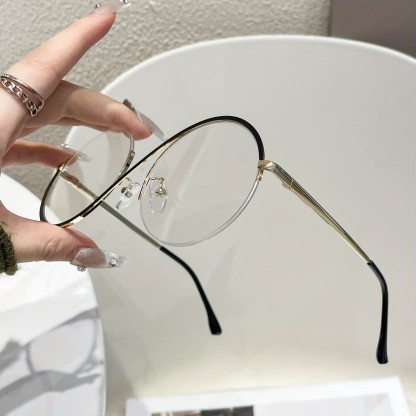 Spykay™ EG26662 "S" Design Metal Semi-Rimless Round Frame Unique Retro-Vintage Glasses - image 15