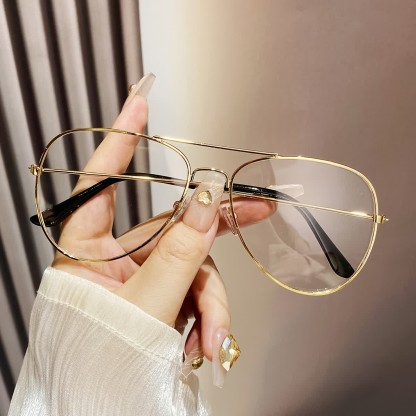 Spykay™ EG26827 Hipster Metal Retro Anti-blue Light Aviator Glasses - image 3